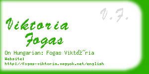 viktoria fogas business card